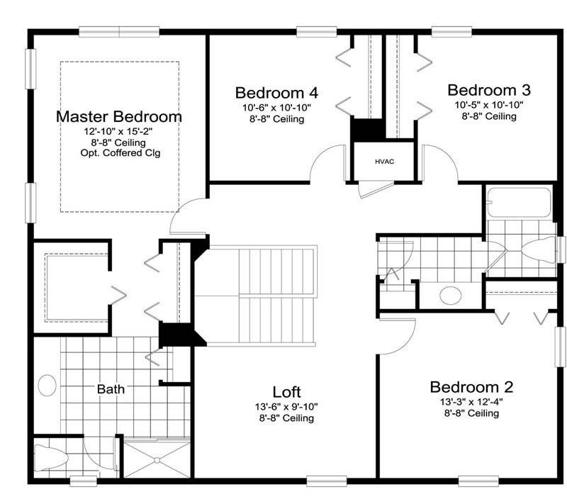 Sunrise Floor Plan in Coastal Key, Fort Myers by Neal Communities, 4 Bedrooms, 2.5 Bathrooms, 2 Car garage, 2,535 Square feet, 2 Story home